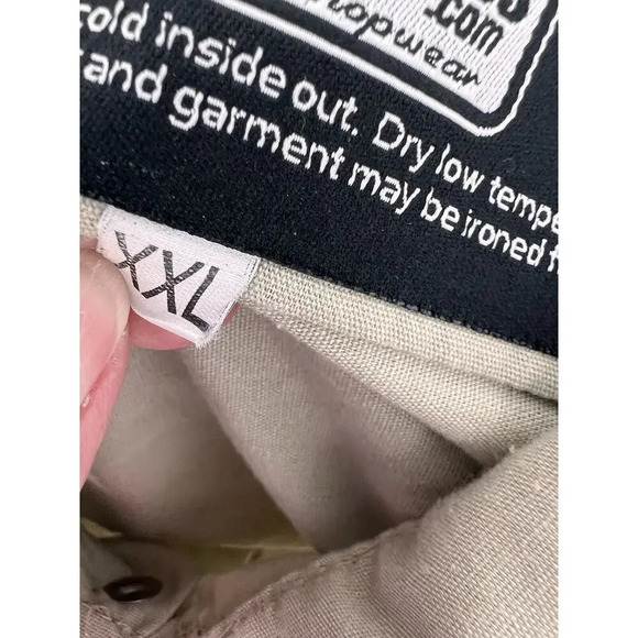 Throttle Threads Camo Skull Shirt Mens 2XL Brown Button Up Kustom Shop Wear - Picture 13 of 13